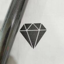 1 Roll Shiny/Glitter Puff Heat Transfer Vinyl - Sparkling Glitter, Suitable For T-Shirt Fabric Heat Press Printing - Black - View 4