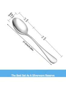 8/4 piezas Cuchara de café de mango largo, Cuchara de té helado de acero inoxidable, Cuchara de helado, Cuchara para revolver, Cuchara para postre, Cuchara de café, Cuchara de helado, Cuchara para mezclar, Hotel, Restaurante, Cuchara de mermelada pública, Vajilla Útiles escolares, Vuelta al cole, Regalos para el Día de la Madre y el Día del Padre