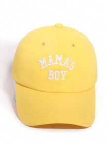 1pc Unisex Letter "MAMA'S" Embroidered Baseball Cap, Korean Minimalist Style, Versatile, Street-Style, Sun-Shading Hat For Spring/Summer Couple - MAMA'S Embroidered Baseball Cap - View 9