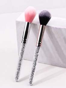 1支水晶水钻手柄柔软亲肤腮红/高光/散粉多功能化妆刷，可作粉底刷、遮瑕刷、腮红刷、修容刷、古铜粉刷、散粉刷等使用，赠品 - 彩色 - 查看 3