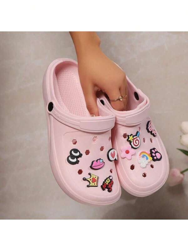 Schuhe, Sandalen, Pantoffeln, Damen Sommermode, rutschfest für Innenraum und Haushalt, Eva Badezimmer Dusch-Sandalen und -Pantoffeln für Damen, weich, bequem, abriebfest, manuelle DIY Accessoires