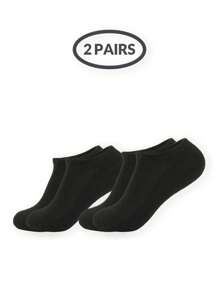 1/2/5/10/15/20/30 pares de calcetines cortos negros simples y versátiles para hombre, talla grande, sueltos, transpirables y cómodos para uso diario