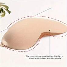 Clásico Mango Cup Recoger Pegatina Adhesiva para Pecho Negro 1 Par Empaquetado