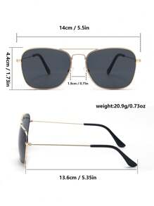 1 Pair Unisex Retro Classic Fashion Decorative Sunglasses, Suitable For Street, Travel, Beach, Sports, Festivals, Driving, Vacation, Fishing, Outdoor Activities, Going Out, Parties