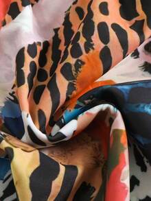 Women's Summer Beach Leopard Print Sexy Plus Size Bikini Set, Randomly Printed - Multicolor - View 5