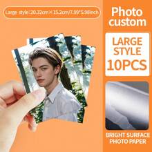 10pcs Personalized Photo Printing - Develop And Print Custom Photos, Phone Pictures, Digital Photos 6" Paper, Christmas, Thanksgiving, Father's Day, Pet Memorial, Birthday Gifts For Girlfriend/Boyfriend Bathroom, Living Room, Bedroom, Office, Tea Room, School, Home, For Anniversaries, For Birthdays, For Weddings, For Graduation, For Housewarming,Warm Ambience, Autumn Home Refresh, Xmas Decoration,Home Harmony - Photo Prints - 10pc - View 10