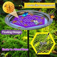 Isola galleggiante per api, ciotole per bere degli insetti, nell'orto, abbeveratoio colorato per api e farfalle, erogatore d'acqua per impollinatori, ciotole cattura acqua per impollinatori assetati, bagno per le api