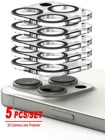 ZYONS 5PCS Camera Lens Glass [Multi-Layer Protection] Compatible With IPhone 17 Pro Max/17 Pro/17 Air/17, 16 Pro Max/16 Pro/16 Plus/16, 15 Pro Max/15 Pro/15 Plus/15, 14 Pro Max/14 Pro/14 Plus/14,13 Pro Max/13 Pro/13/13 Mini,12 Pro Max/12 Pro/12/12 Mini, 11 Pro Max/11 Pro/11 Series, Camera Lens Protector, Tempered Glass Cover, Night Shooting Anti Glare, 3D Stereoscopic, Protecting Camera