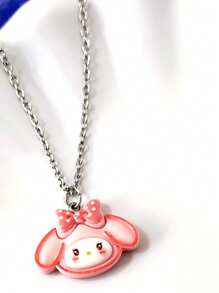 Sanrio 1pc Sanrio Cartoon Resin KT Cat, My Melody, Kuromi, Necklace,Choker Necklace, Girly Jewelry Gift For Girlfriend Or Best Friend