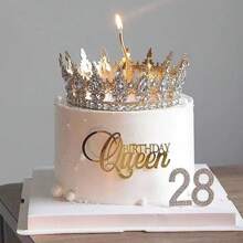 1pc/3pcs/5pcs Birthday Queen Happy Birthday Cake Topper Acrylic Queen Party Cake Side Decoration