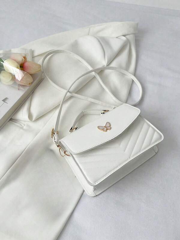 Bolso cruzado cuadrado con solapa de PU unicolor con diseño de lazo, adecuado para uso diario, compras, viajes, reuniones, salidas de chicas, festivales, regalos de cumpleaños y fiestas de moda. San Valentín