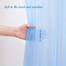 6 pièces Rideaux de fond en tulle blanc lumineux, rideaux de voile blanc pour arche de mariage avec guirlande lumineuse, décoration de fond de mariage 500*160 cm en voile transparent, décoration de plafond pour arche de mariage, convient pour les mariages, les fêtes d'anniversaire, la décoration de la maison, les accessoires photo