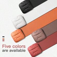 New Car Seat Cushion Luxury Leather Waist Back Support Pillow Breathable Non-Slip Driver Seat Pad Universal Lumbar Pillow