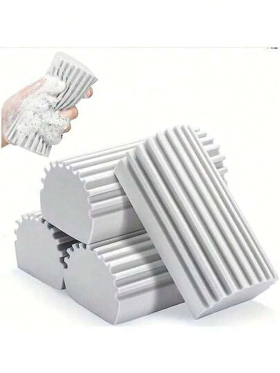 Reusable Cleaning Duster With Sponge - Wet Cleaning Tool For Dusting Blinds, Glass, Baseboards, Vents, Mirrors, Window Tracks