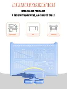 1pc Desktop Reading Assistance Device, Student Reading & Writing Support Tool, Eye Protection Aids, Desk Mount Book Stand