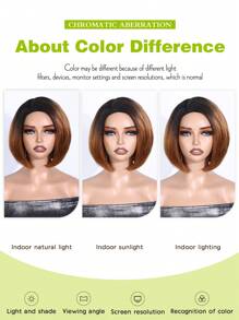 DUOZIMEI Short Wigs Side Part Layered Bob Wig Mixed Grey Synthetic Hair Short Yaki Straight Bob Wigs For Women Pixie Cut Wig Short Black Mixed Gray Straight Pixie Wigs For Daily Life Or Cosplay Use Black/Brown/Grey Color