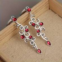 1 Pair Vintage Tree Branch Stud Earrings For Women, Minimalist & Fashionable