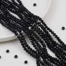 600 件 3 毫米混色 AB 水晶玻璃扁圆珠，适合 DIY 珠宝制作、手链、项链、手工珠宝和时尚配饰 - 扁圓切角 - 查看 13