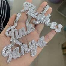 1pc Customized Mixed Case Calligraphy Letter & Number Pendant Necklace, Personalized Streetwear Jewelry For Men, Hip-Hop Style,Silver,Stylish,Colorful,Vintage,Hipster,Simple,Y2k,2000s Fashion,Custom,Personalized,Unique,Ideal Gifts For Him,Ideal Gifts For Her,Her,Boyfriend,Girlfriend,Dad,Mom,Family,Friends,For Anniversaries,For Birthdays,For Graduation,For Prom,For Party,Jewelry Women,Elegant Outfit,Chic Autumn,Delicate Romance - Multicolor - View 18