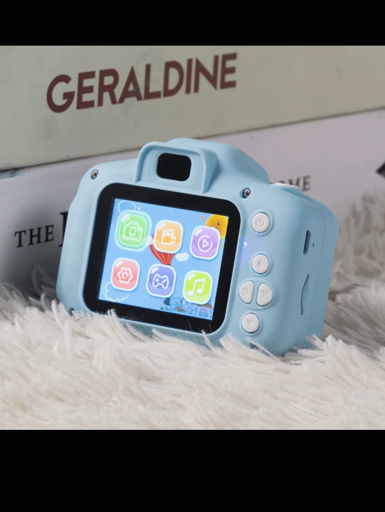 Câmera Digital Fotográfica Criança Lançamento Presente de aniversário - AZUL - Visão 2