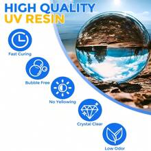 UV Resin Hard Super Clear, Hard, Low Odor, Premixed And Fast Curing For Jewelry Making, DIY Craft Decoration, Coating - UV Resin - View 4