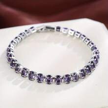 1 件复古经典锆石手链，适合日常生活、约会和宴会的优雅配饰