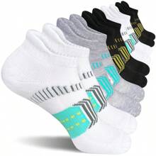 10 Pairs Men's Latest Popular Socks, Low Cut Moisture Wicking Breathable Sports Short Socks, Ankle Length For All Seasons - Multicolor - View 2