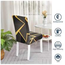 Milk Silk Chair Cover, Printed Stretch Dining Chair Slipcover, Protective Covers For Home, Hotel, Restaurant, Wedding Events - Decorative Slip-On Cover Protects Chairs From Spills And Stains