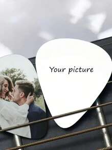 1 Púa de guitarra personalizada con foto impresa - Púa de PVC personalizada, elija su imagen, regalo perfecto para músicos, amigos, familia, amantes de los animales - Con diseño, adecuado para guitarristas, pianistas y violinistas, accesorios de guitarra