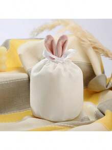 5 件复活节兔子天鹅绒抽绳礼品袋，带兔耳朵的天鹅绒复活节彩蛋袋 - 适用于婚礼、新娘送礼会、生日的多用途派对礼品袋 - 复活节、感恩节的节日装饰 - 糖果盒创意可爱复活节装饰派对礼物、礼品盒、礼品袋、礼品袋、伴娘礼物、香囊袋、Martisor、巧克力盒、花束配件、花束、鲜花包装纸、包装纸 - 彩色 - 查看 3