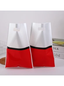 30 个红色和白色礼品袋，塑料和玻璃纸礼品袋，生日、家庭、节日、派对装饰用品，礼品包装用品