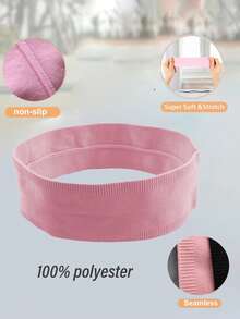 4 قطع / 3 قطع من أربطة الرأس البسيطة للاستخدام اليومي في اليوغا أو الجيم ، أربطة رأس للتمارين الرياضية والجري لامتصاص العرق ، قطع قماشية مرنة - متعدد الألوان - مشاهدة 9