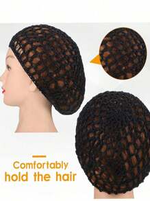 1/4 Pcs Handmade Crocheted Sleep Cap/Hat, Hair Net For Women, Suitable For Daily Washing Face, Makeup, Sleeping Hair Sleep Cap - Multicolor - View 12