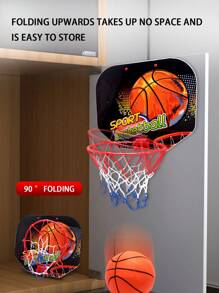 Indoor & Outdoor Hanging Basketball Hoop Set, Family Interactive Play, Boys & Girls Basketball Toy, Suitable For 3+ Years Old, Christmas/Halloween/Birthday Gift