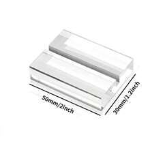 Acrylic Name Card Slot Stand Holder, Transparent, Acrylic Stands Clear Place Card Holders,Acrylic Card Display Stand For Wedding Table Number