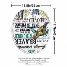 Juego de 4 piezas de cortina de ducha con diseño de tortuga, cortina de ducha con cita inspiradora, cortina de ducha con coral, cortina de ducha con fondo de tablero de madera, cortina de ducha personalizada moderna para baño, cortina de ducha de tela impermeable con 12 ganchos, alfombra de baño antideslizante, alfombra en forma de U para el inodoro, alfombrilla para el asiento del inodoro, accesorios de baño de verano para decoración de baño - Multicolor - Ver 8