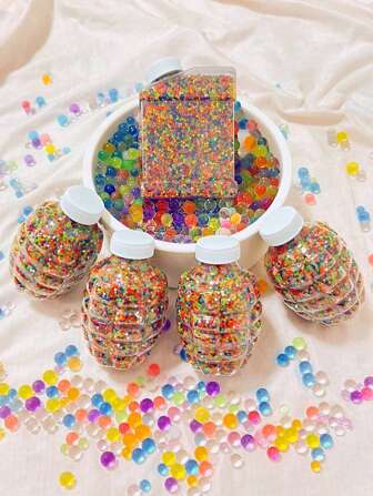 10000pcs Colored Hydrogel Jelly Beads, Vase Filling Beads, Nontoxic Water Drops, Plant Hydroponic Beads, Vases Do Not Need To Be Watered Frequently After Use, And Are Suitable For Candle And Vase Filling, Soilless Planting, Home Decoration, Valentine's Day, Thanksgiving Decoration, Wedding Center Decoration, Flower Arrangement, And Vase Filling (Which Becomes Larger After Water Absorption)