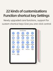粉色触控笔兼容 iPad Pencil，具有磁性无线充电功能，具有防误触功能和倾斜灵敏度，适用于 2018-2024 iPad Air 3/4/5、iPad Mini 5/6/7、iPad 6/7/8/9/10、iPad Pro 11 英寸、iPad Pro 12.9 英寸，90mAh - 粉色 - 查看 7