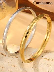 2/1pc Exquisite Fashion Stainless Steel Delicate Personalized Fashion Jewelry Suitable For Young Men And Women To Wear Or As A Friend Gift Daily Vacation Accessories Gift Unisex Simple Unique Design