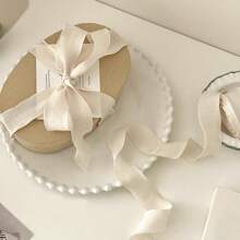 1 pieza-Cinta de cinta plisada de alta gama con volantes elásticos y pliegues de burbuja, cinta de embalaje para caja de pastel de cumpleaños, cinta para envolver regalos, cinta para el cabello, cinta de embalaje para pastel, lazo DIY, ramo de flores, arreglo floral, cinta de satén - Multicolor - Ver 9