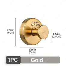 1/4 Stücke Badezimmer Saugnapf Haken aus Edelstahl, Bademantel- und Handtuchhalter, Wandmontage ohne Bohren, wiederverwendbar mit starker Haftung