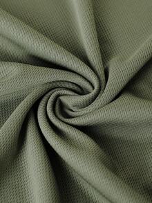 男士青年柔软面料透气速干套头衫圆领无袖经典版型图案印花户外运动休闲简约基本款露出肌肉跑步登山骑行钓鱼散步休闲度假户外运动春夏秋季假期感恩节 - 軍綠色 - 查看 9