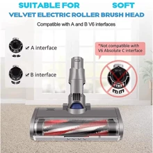 Vacuum Cleaner V6V7V8V10 Floor Brush Roller Bristle Brush Accessories Mop Head,Vacuum Cleaner,Vacuum Cleaner Accessories - Dark Grey - View 9