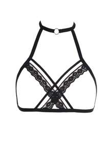 1pc Women's Sexy Lingerie Accessory, Fashion Lace Trim Elastic Band, Intimate Decor, Necessary For Nightclub, Rave - Multicolor - View 9