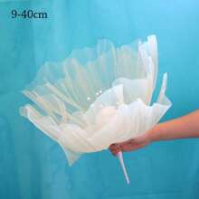 1Pc 40/50cm Big Simulation Flower Window Display 3D Large Artificial Flowers Hanging Gauze Hollow Fake Flower Wedding Home Decor Back To School Room Decor School Supplies