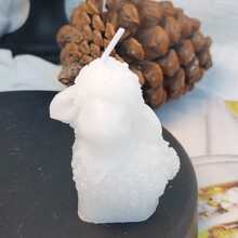 1pc Rose Sheep Scented Candle, Handmade Home Decor Accessory