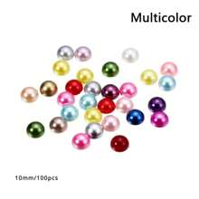 2/3/4/ 6/8/10/12mm Acrylic ABS Beads Faux Pearl Semi-Circle Color Beads Nail Art Patch Decoration DIY Jewelry Making Accessories - Semicircular Patch - View 15