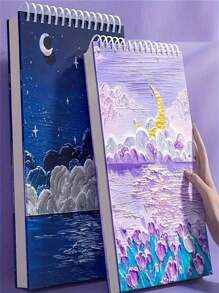 Libreta de bocetos con tapa dura artística, libro de bocetos para dibujo 16K, útiles escolares, de vuelta al colegio