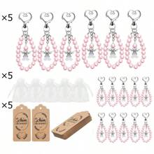 15/30pcs Angel Keychain With Gift Bag And Thank You Card, Baptism, Bridal Shower, Gender Reveal Party, Guardian Angel Keychain Wedding Bride Favor, Party Gifts, Holiday, Valentine's Day Appreciation - Multicolor - View 8