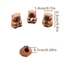 9 件装 PVC 卡通熊设计笔帽，轻便，适用于各种笔、办公用品和修正工具，可作为节日、生日、毕业季和返校礼物 - 彩色 - 查看 3